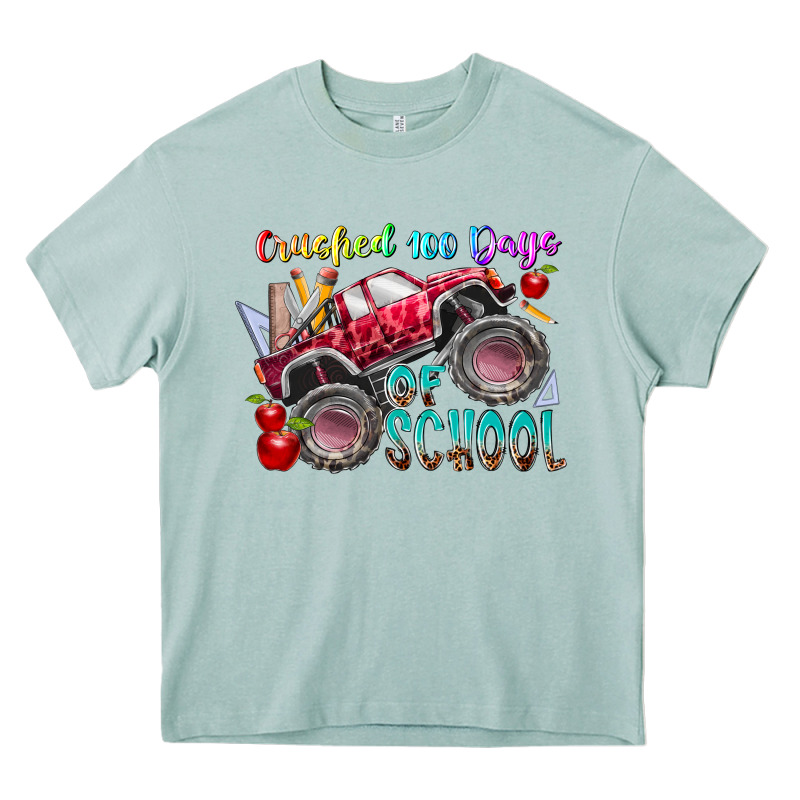 Crushed 100 Days Of School Heavy Core Tee by RacoonDesign | Teevron