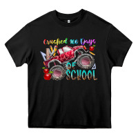 Black crushed 100 days of school Heavy Core Tee - RacoonDesign