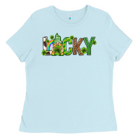 Baby Blue Love horseshoe St. Patrick's Day Ladies Tee - Neo Western