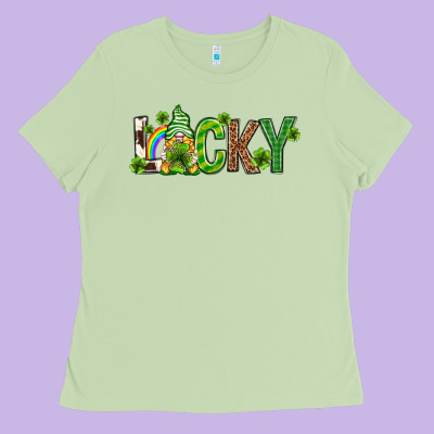 Love Horseshoe St. Patrick's Day Ladies Tee Designed By Neo Western