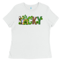 White Love horseshoe St. Patrick's Day Ladies Tee - Neo Western