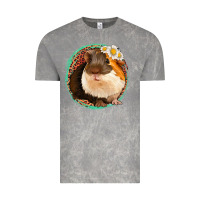 Cloud Rock floral leopard guinea pigs Vintage Tee - Jasminsmagicworld
