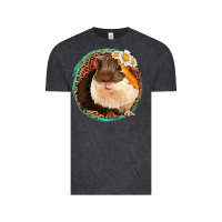 Floral Leopard Guinea Pigs Vintage Tee | Teevron