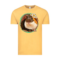 Vintage Mustard floral leopard guinea pigs Vintage Tee - Jasminsmagicworld