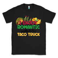 Black i enjoy romantic walks to the taco truck Classic Tee - MaliasSmallBusiness