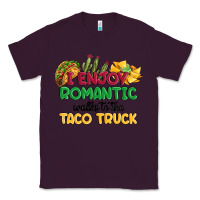 Plum i enjoy romantic walks to the taco truck Classic Tee - MaliasSmallBusiness