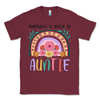 Burgundy happiness is being an auntie Classic Tee - JahusDesignShop