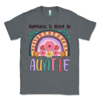 Charcoal Heather happiness is being an auntie Classic Tee - JahusDesignShop