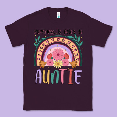 Happiness Is Being An Auntie Classic Tee Designed By Jahusdesignshop