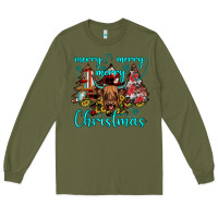 Army Green merry christmas Long Sleeve Tee - JahusDesignShop