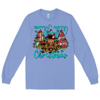 Colony Blue merry christmas Long Sleeve Tee - JahusDesignShop