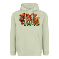 Matcha Fall vibes pumpkins Heavyweight Hoodie - NancyCooperArtShop