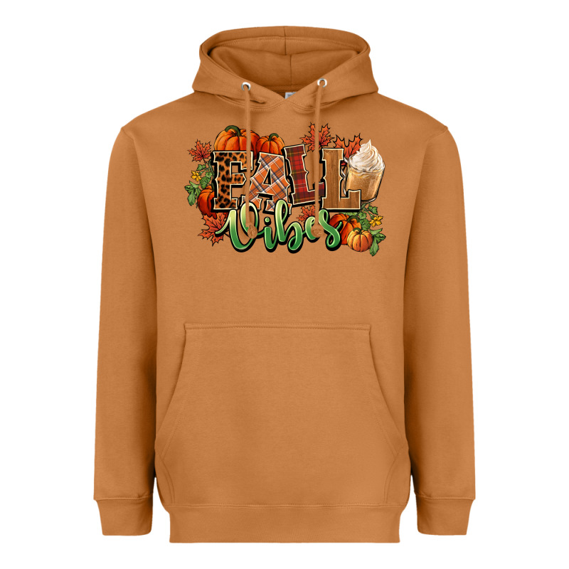 Fall Vibes Pumpkins Heavyweight Hoodie by NancyCooperArtShop | Teevron
