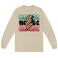 Mushroom nurse leopard lightning bolt Long Sleeve Tee - MaliasSmallBusiness