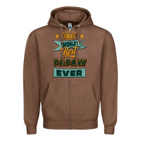Chestnut world's best papaw ever Zipper Hoodie - Jasminsmagicworld