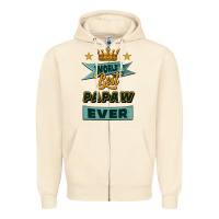 Sandshell world's best papaw ever Zipper Hoodie - Jasminsmagicworld