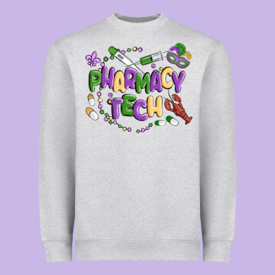 Pharmacy Tech Heavyweight Sweatshirt Designed By Maliassmallbusiness