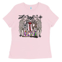 Bubblegum Pink bad witch club Ladies Tee - CowhideDigitalArt