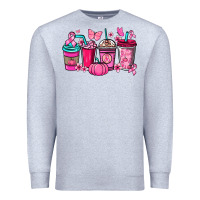 Heather Grey Cancer coffee cups Cancer Awareness Premium Sweatshirt - HowdyJamesFarm