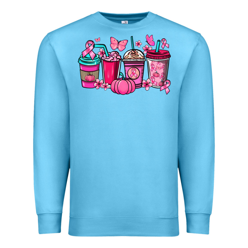 Cancer Coffee Cups Cancer Awareness Premium Sweatshirt by HowdyJamesFarm | Teevron