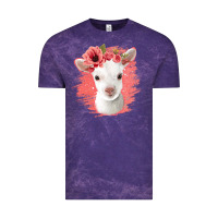 Floral Baby Goat Vintage Tee | Teevron