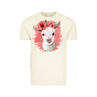 Vintage Arctic floral baby goat Vintage Tee - Jasminsmagicworld