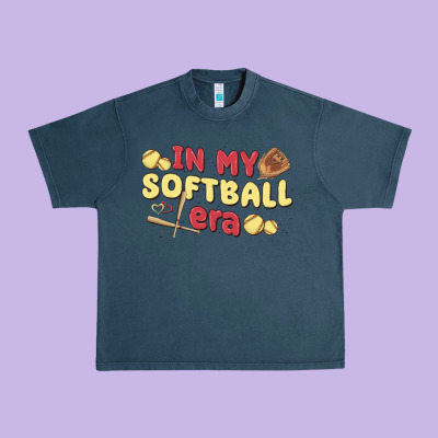 In My Softball Era Urban Heavy Tee Designed By Maliassmallbusiness