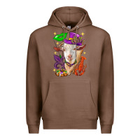 Chestnut Mardi Gras Goat Premium Hoodie - HowdyJamesFarm