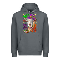 Rock Mardi Gras Goat Premium Hoodie - HowdyJamesFarm
