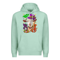 Seafoam Mardi Gras Goat Premium Hoodie - HowdyJamesFarm