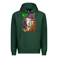 Sports Green Mardi Gras Goat Premium Hoodie - HowdyJamesFarm