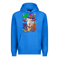 True Royal Mardi Gras Goat Premium Hoodie - HowdyJamesFarm