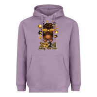 2024 Happy New Year  Afro Messy Bun Heavyweight Hoodie | Teevron
