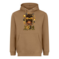 Toasted Coconut 2024 happy new year  afro messy bun Heavyweight Hoodie - texasbilliewilder