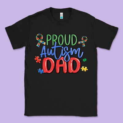 Proud Autism Dad Classic Tee Designed By Maliassmallbusiness
