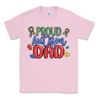 Bubblegum Pink proud autism dad Classic Tee - MaliasSmallBusiness