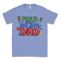 Colony Blue proud autism dad Classic Tee - MaliasSmallBusiness
