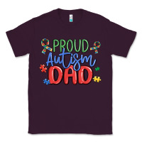 Plum proud autism dad Classic Tee - MaliasSmallBusiness