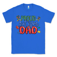 True Royal proud autism dad Classic Tee - MaliasSmallBusiness