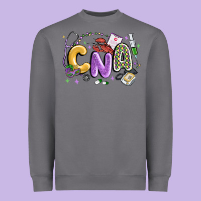 Cna Mardi Gras Heavyweight Sweatshirt Designed By Maliassmallbusiness