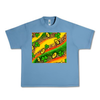 Pebble Blue st patricks coin and shamrock Urban Heavy Tee - AdoDesignShop