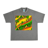 St Patricks Coin And Shamrock Urban Heavy Tee | Teevron