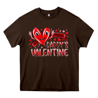 Chocolate Brown daddy is valentine Heavy Core Tee - RacoonDesign