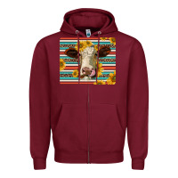 Burgundy serape leopard hereford cattle mousepad Zipper Hoodie - Jasminsmagicworld