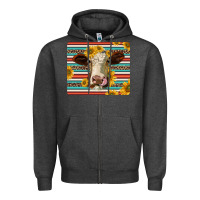 Charcoal Heather serape leopard hereford cattle mousepad Zipper Hoodie - Jasminsmagicworld