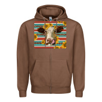 Chestnut serape leopard hereford cattle mousepad Zipper Hoodie - Jasminsmagicworld