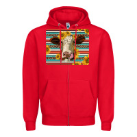 Red serape leopard hereford cattle mousepad Zipper Hoodie - Jasminsmagicworld