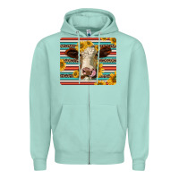 Seafoam serape leopard hereford cattle mousepad Zipper Hoodie - Jasminsmagicworld