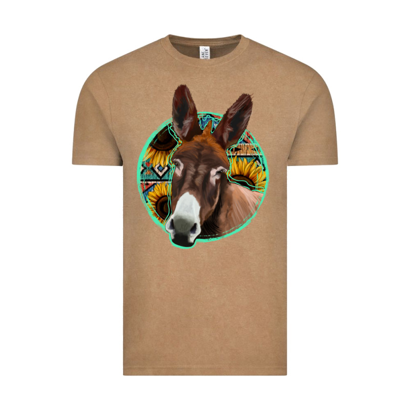 Aztec Backsground Donkey Vintage Tee by Jasminsmagicworld | Teevron