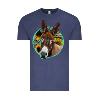 Vintage Denim aztec backsground donkey Vintage Tee - Jasminsmagicworld